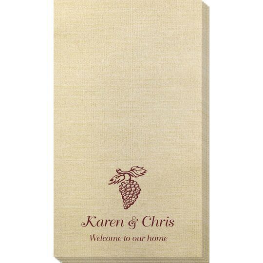 Vineyard Grapes Bamboo Luxe Guest Towels